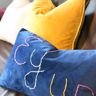 Cushion detail at Dale House Kettlewell